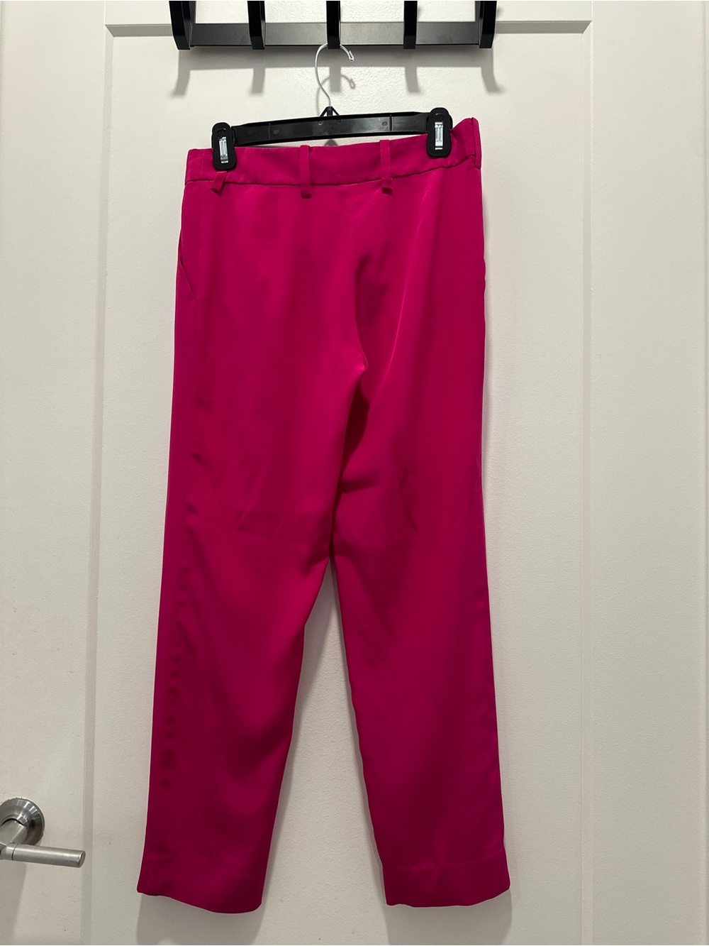 NWOT Diane Von Furstenberg 100% Silk Pants Pink Size 2 Straight Leg - Picture 8 of 8